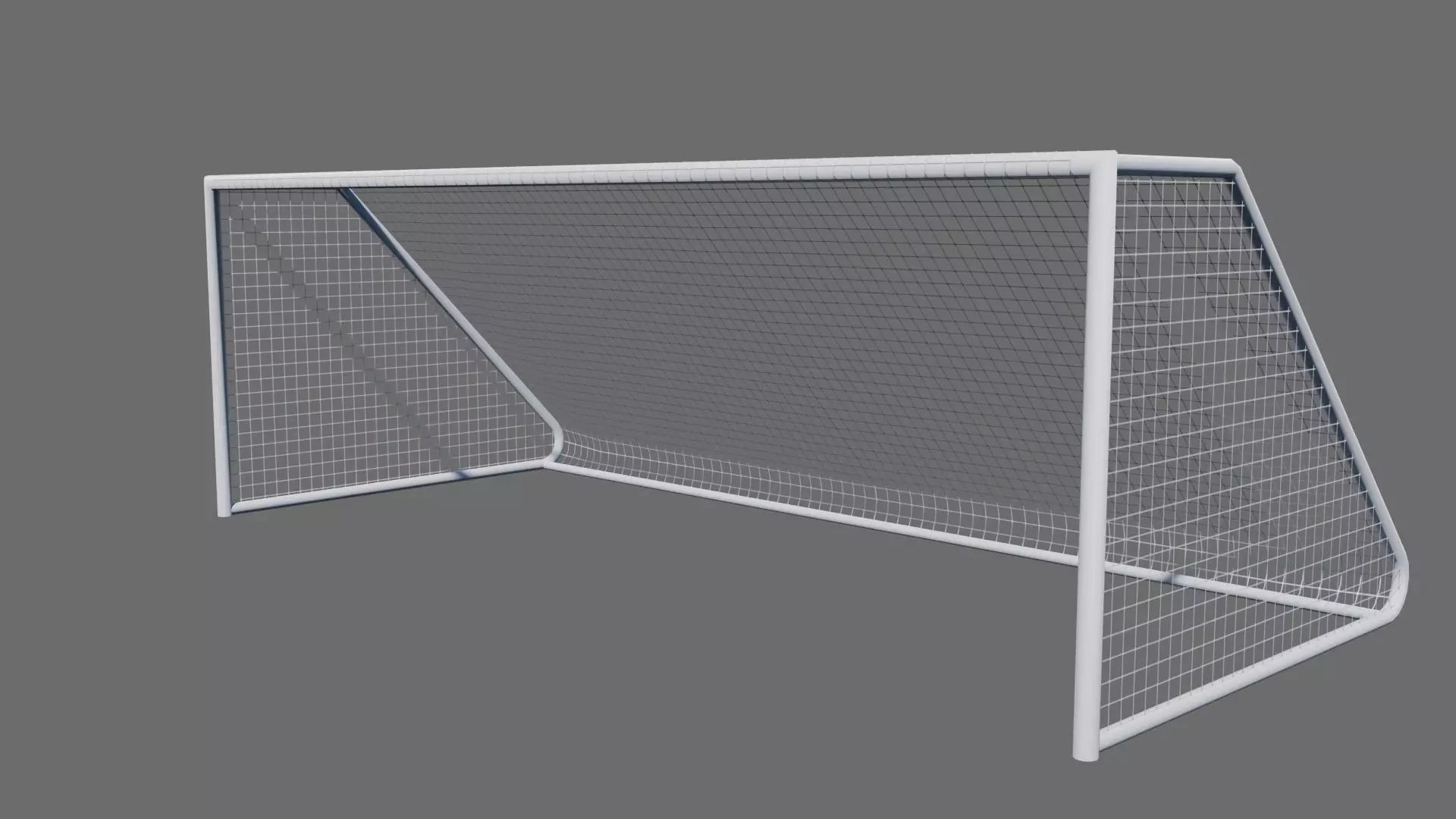 Football Soccer Goal Low-poly 3D model_0