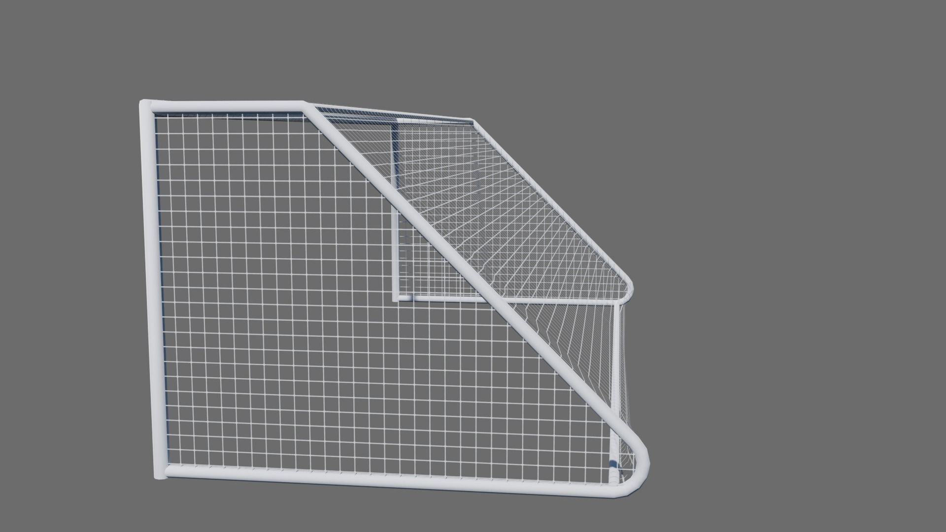 Football Soccer Goal Low-poly 3D model_2