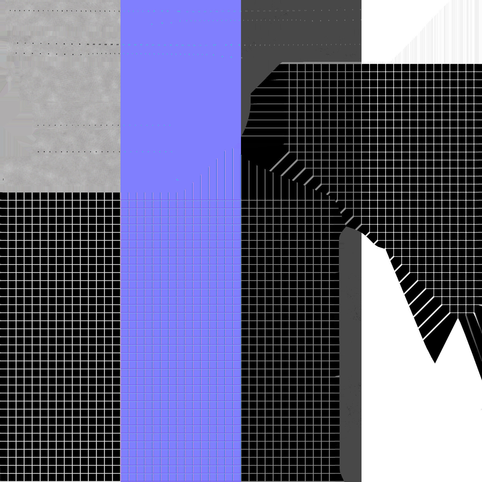 Football Soccer Goal Low-poly 3D model_7