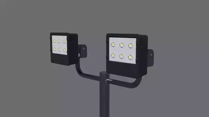 Football Soccer Light Reflector Low-poly 3D model