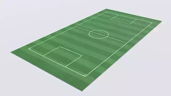 Football Soccer Stadium Field Low-poly 3D model