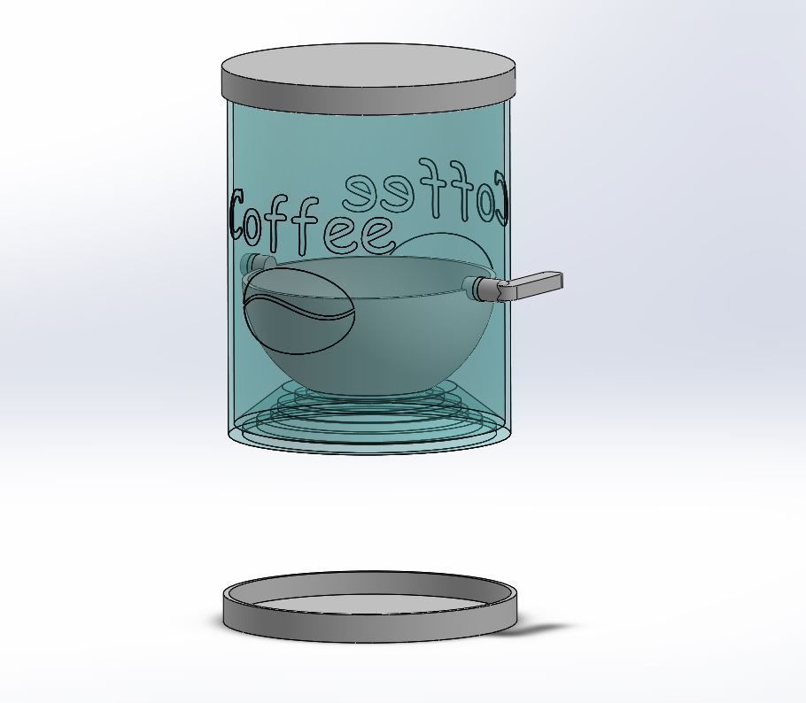 Coffe dispencer for moka pot 3D print model_7