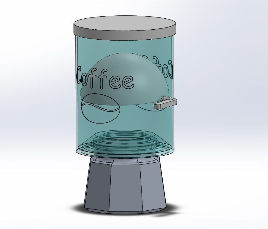 Coffe dispencer for moka pot 3D print model_9