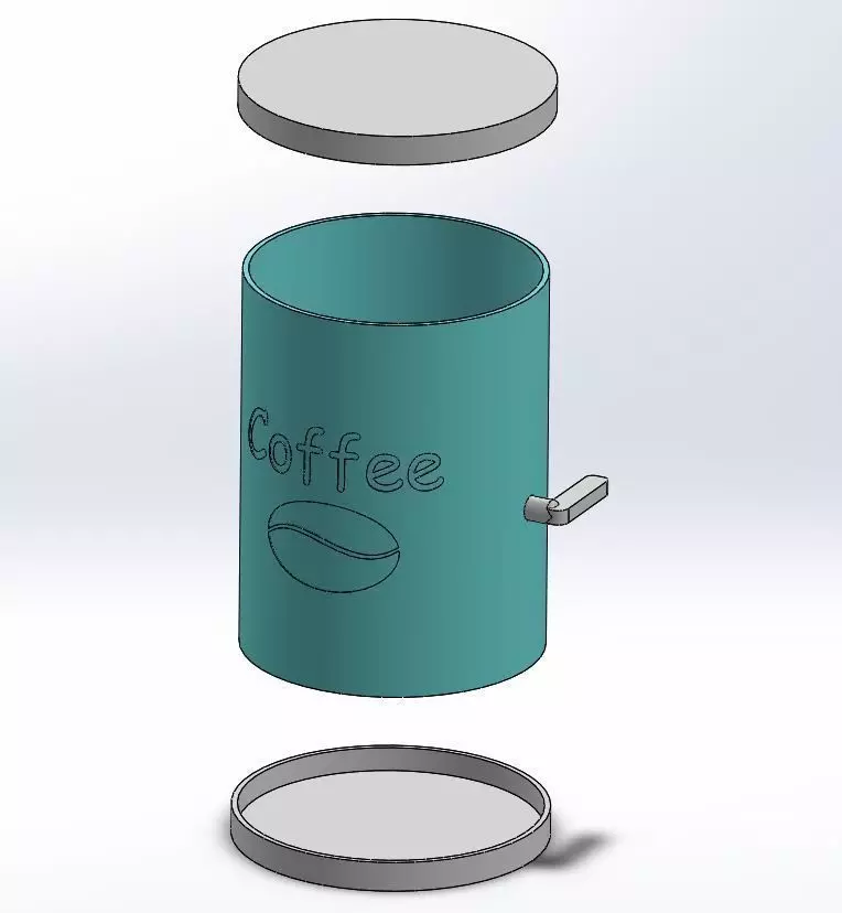 Coffe dispencer for moka pot 3D print model_0