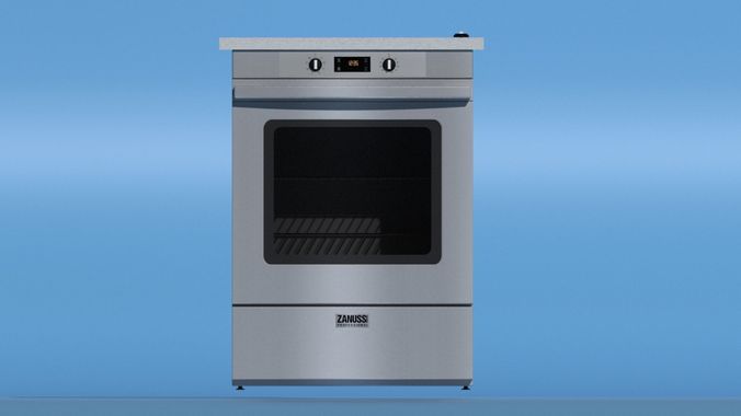 Zanussi electric oven and hobs Free 3D model