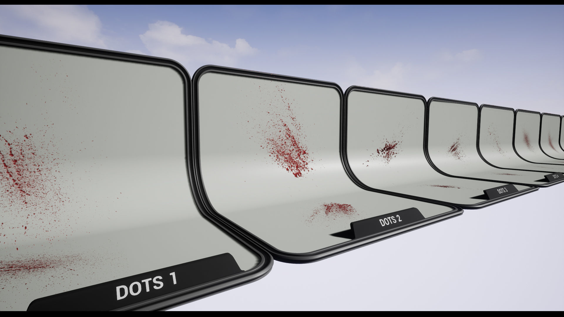 FX-Blood blood dripping on wall 3D model_14