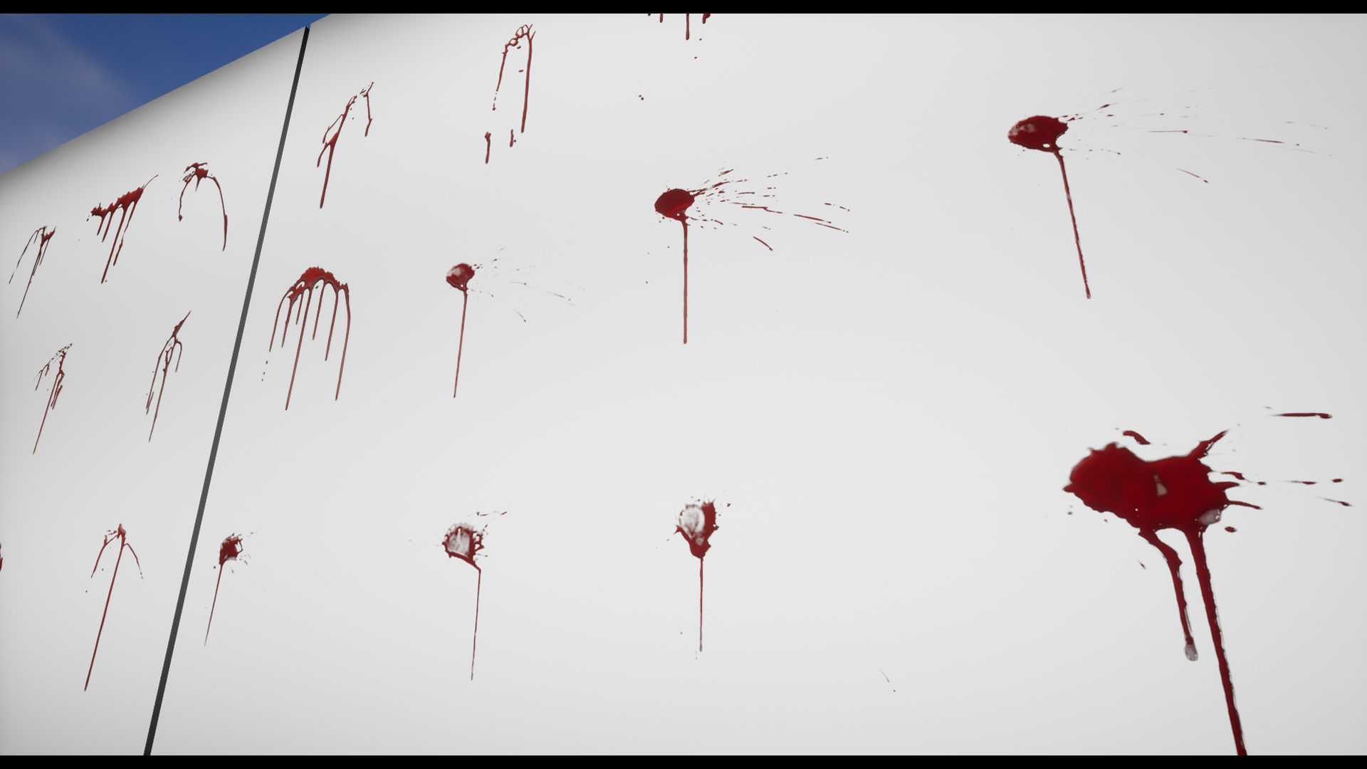 FX-Blood blood dripping on wall 3D model_5