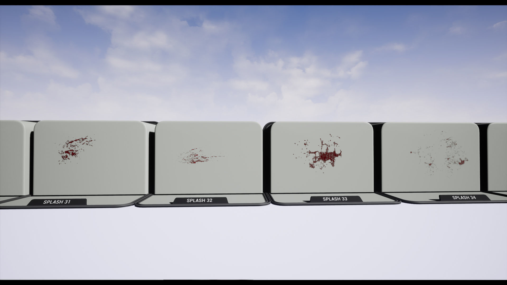 FX-Blood blood dripping on wall 3D model_4