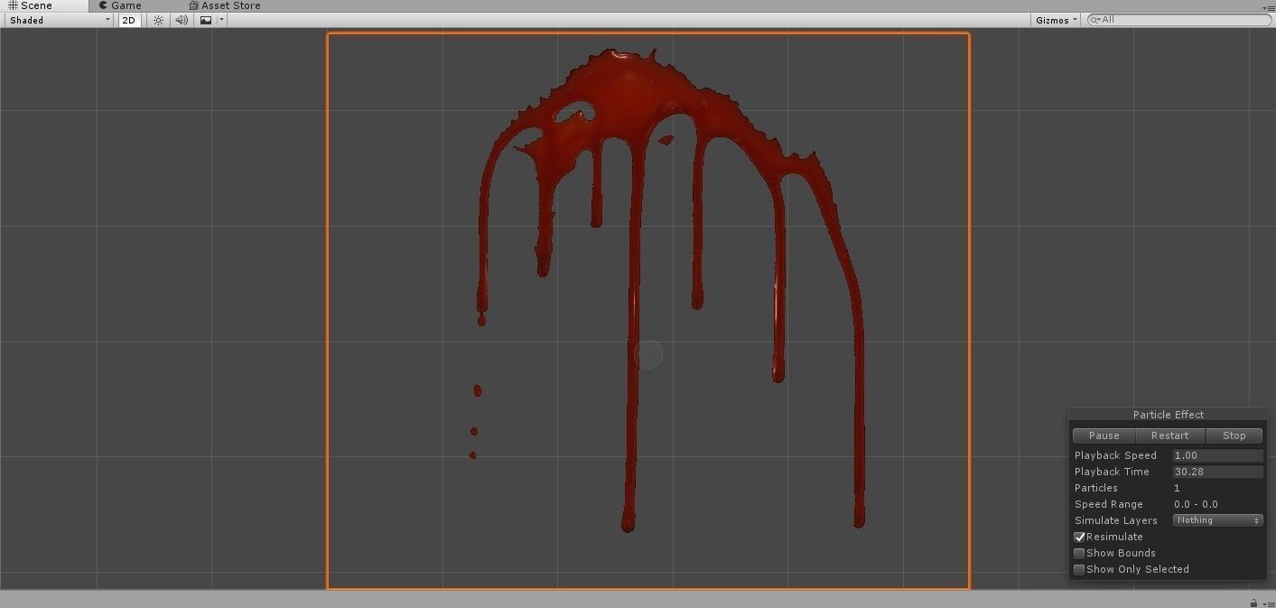 FX-Blood blood dripping on wall 3D model_11