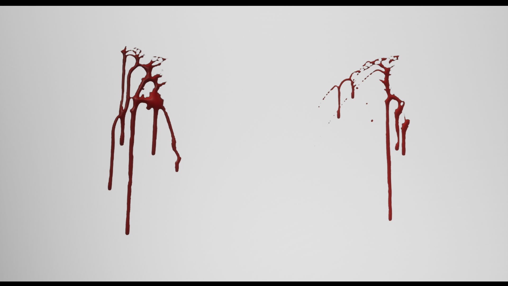 FX-Blood blood dripping on wall 3D model_3