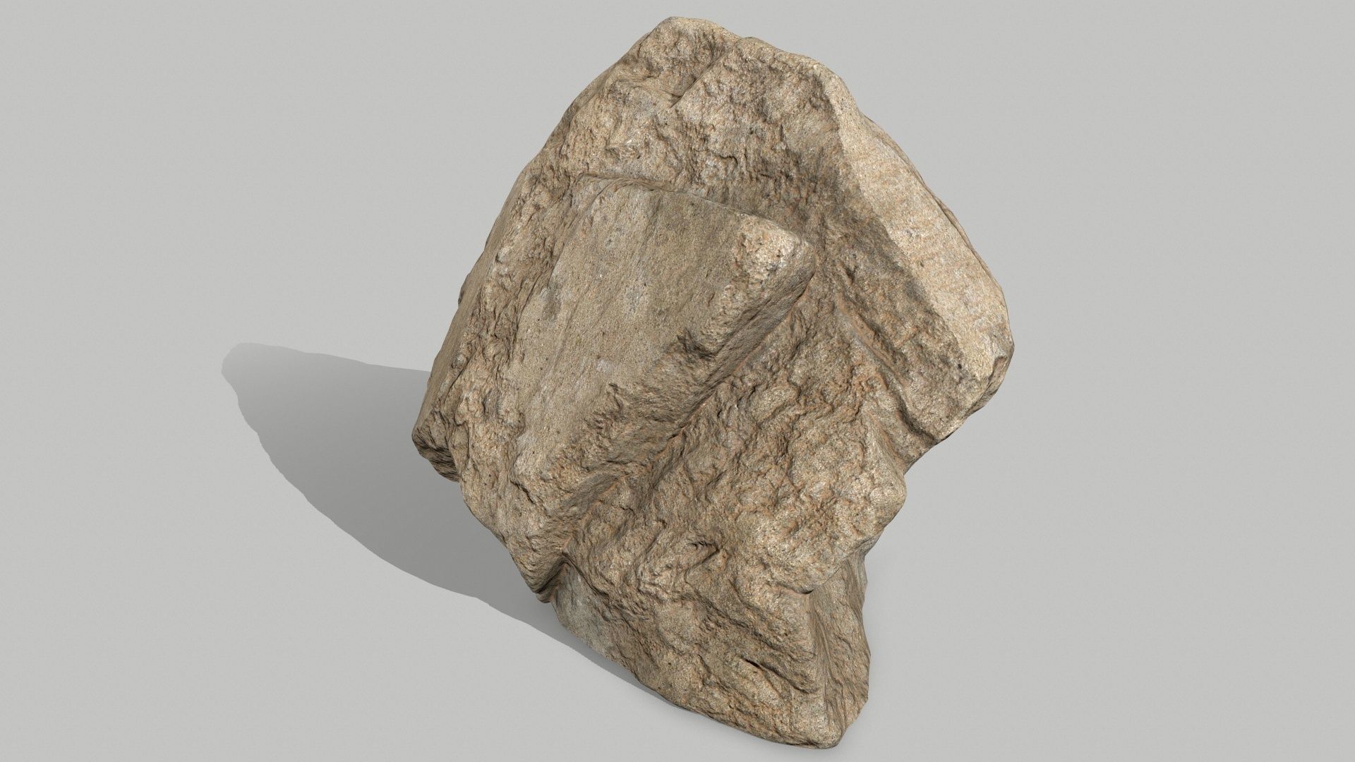 rocks rock Low-poly 3D model_2