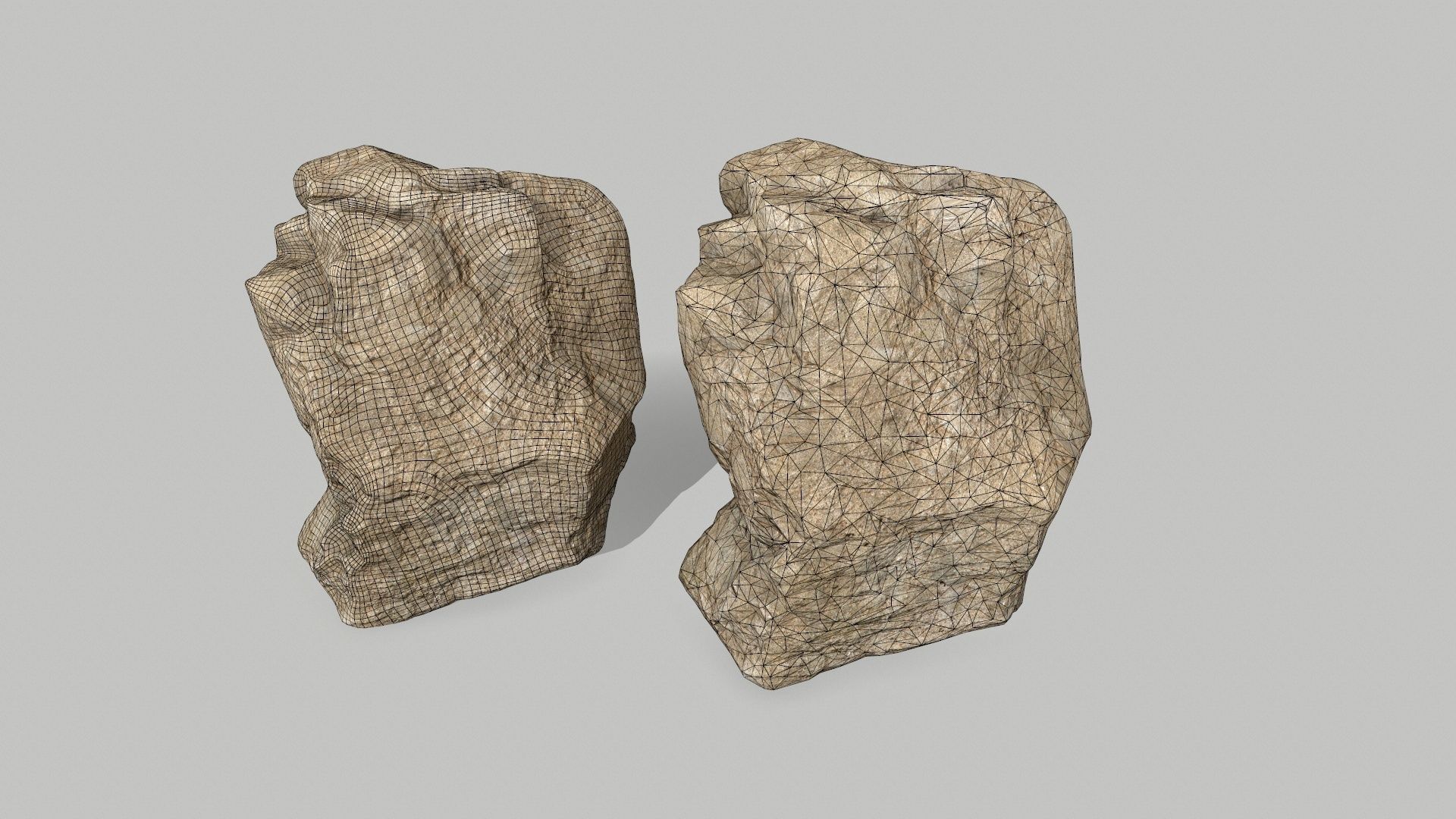 rocks rock Low-poly 3D model_17