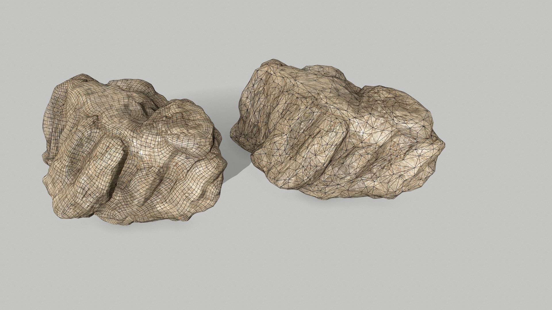rocks rock Low-poly 3D model_11