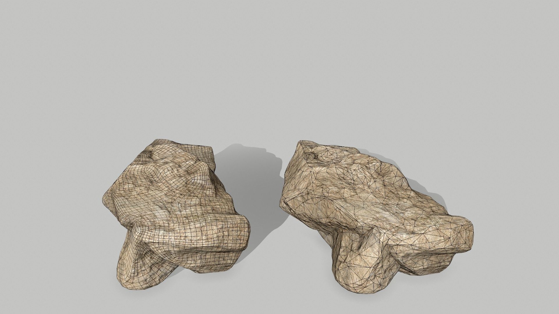 rocks rock Low-poly 3D model_12