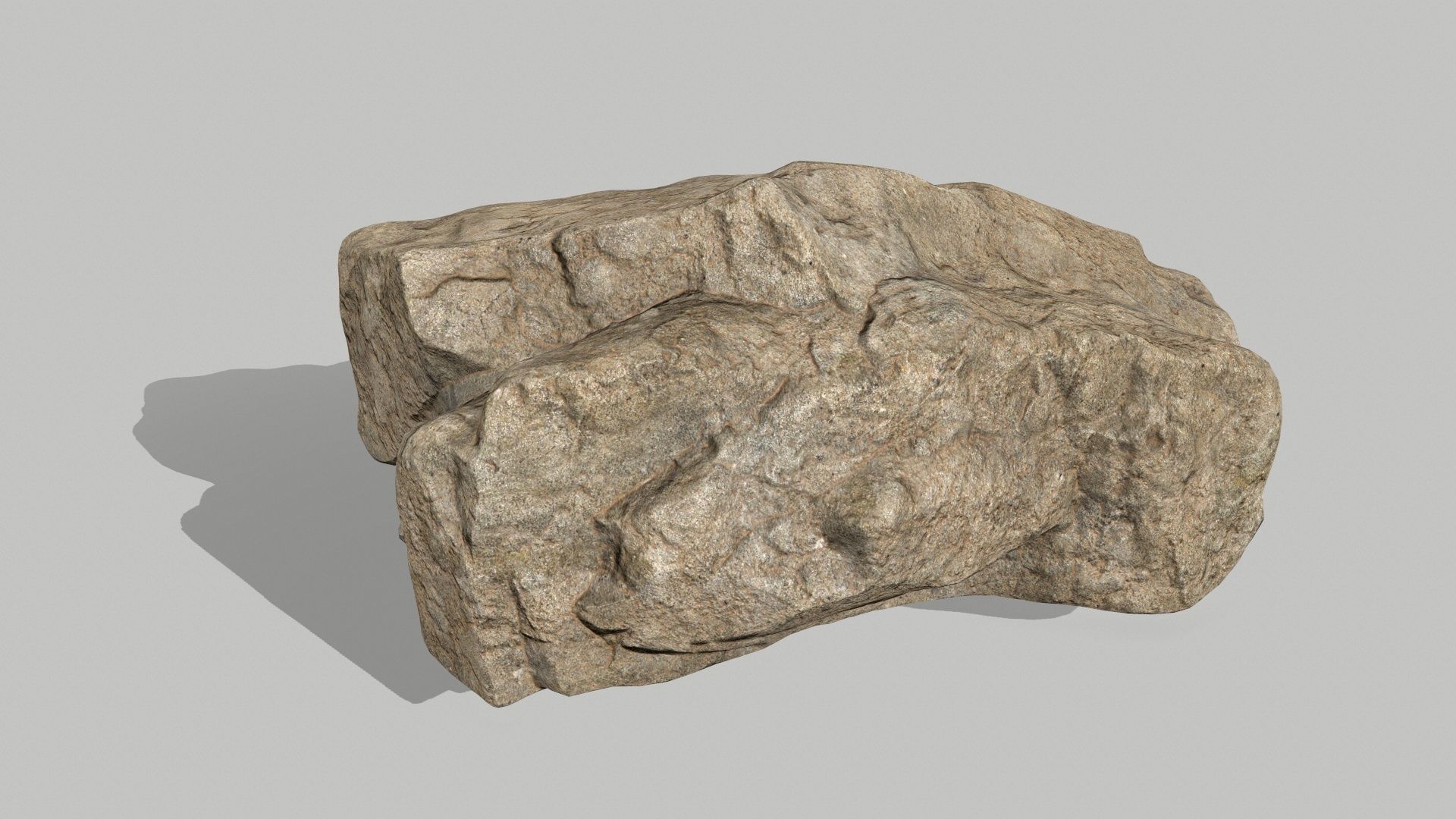 rocks rock Low-poly 3D model_4