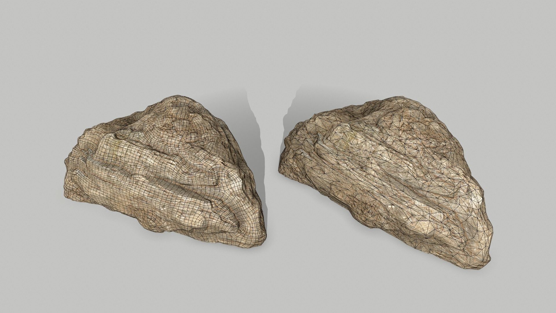 rocks rock Low-poly 3D model_14