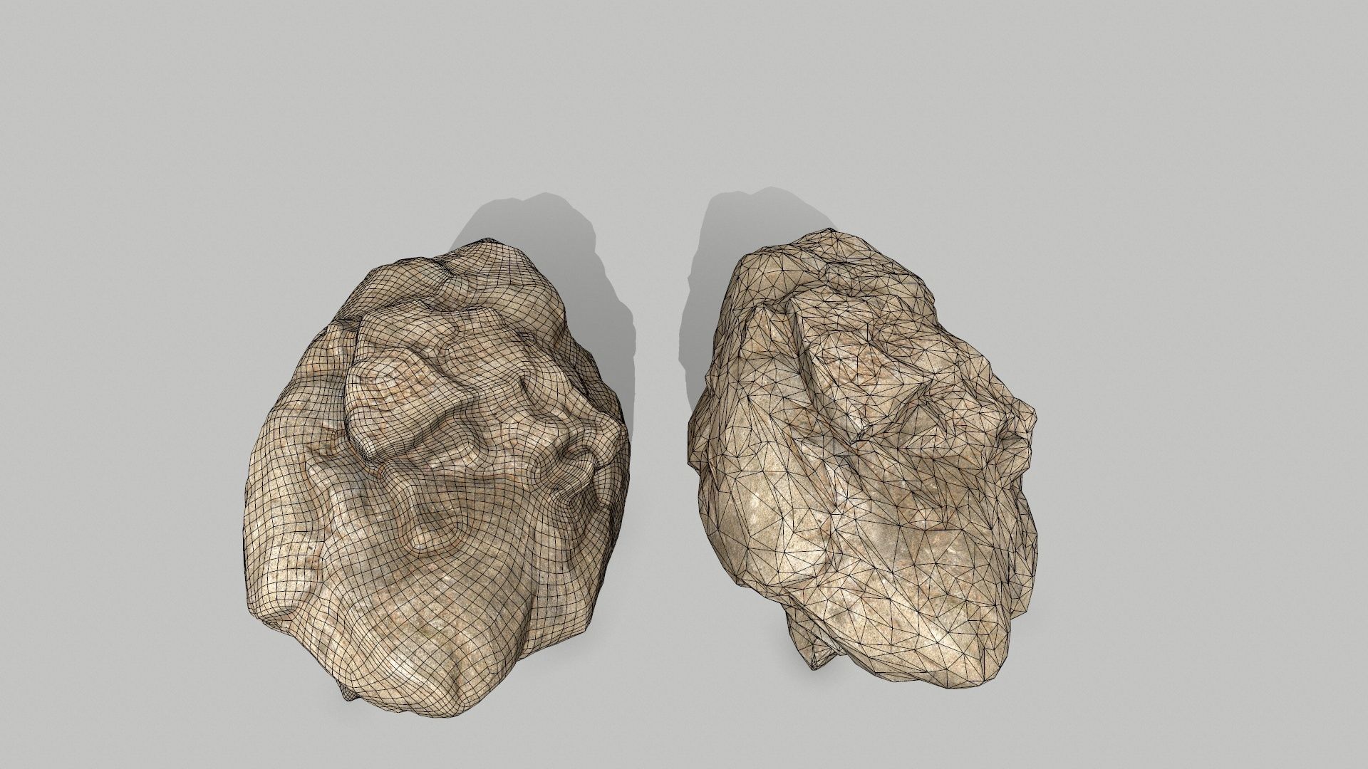 rocks rock Low-poly 3D model_10