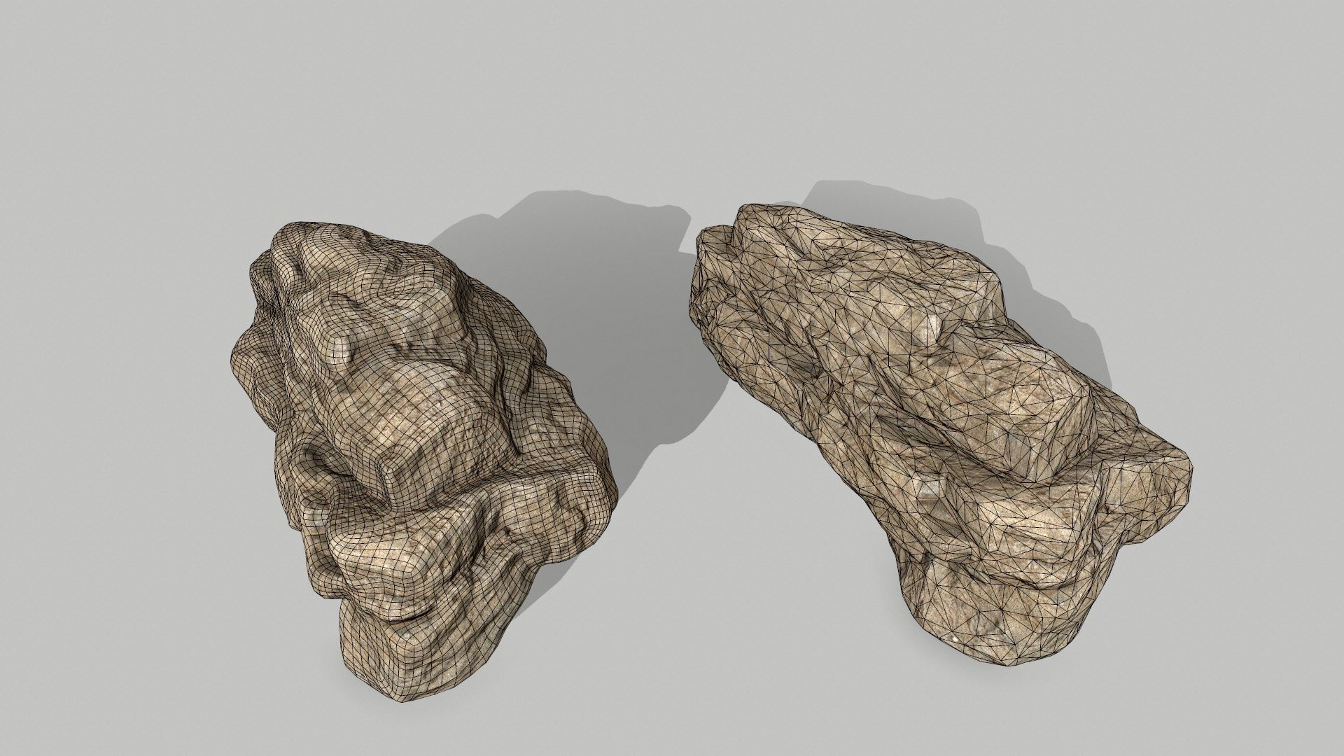 rocks rock Low-poly 3D model_15