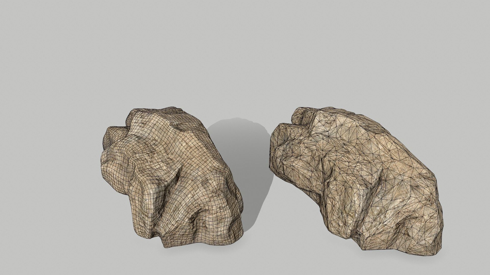 rocks rock Low-poly 3D model_13