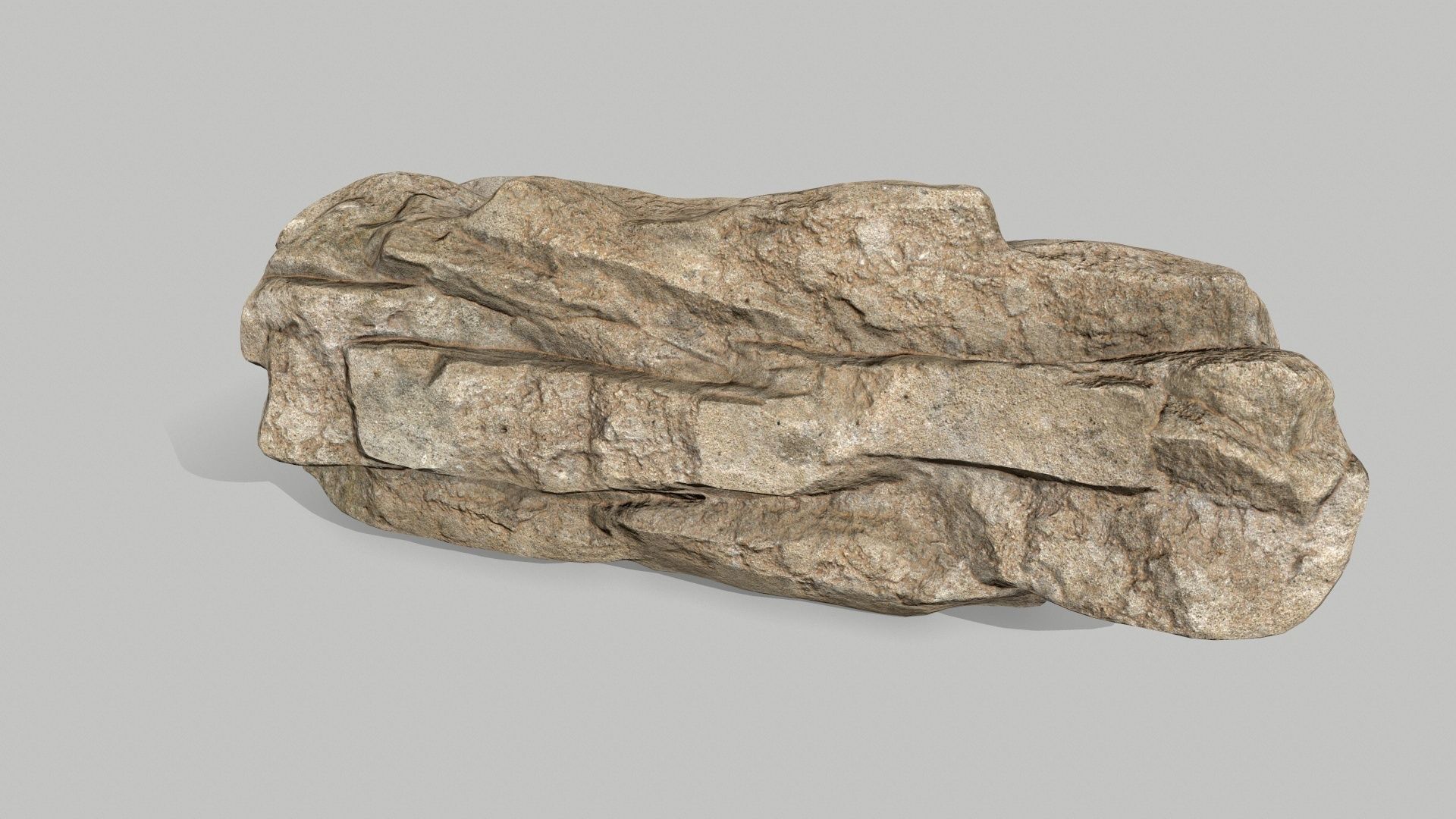 rocks rock Low-poly 3D model_8