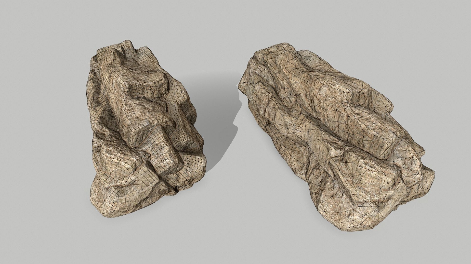 rocks rock Low-poly 3D model_18