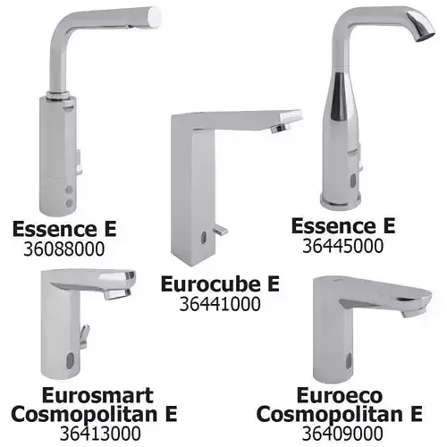 Mixers with infrared sensor Grohe SET 1 3D model
