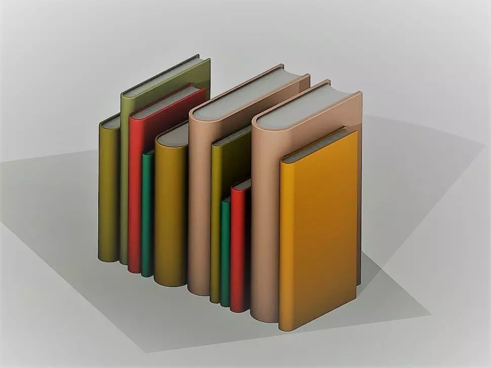 Set of Books For Shelves 3D print model