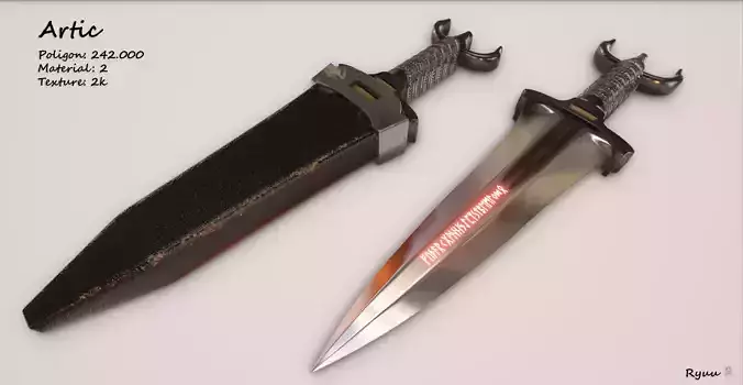 Artic arte sword 3D model
