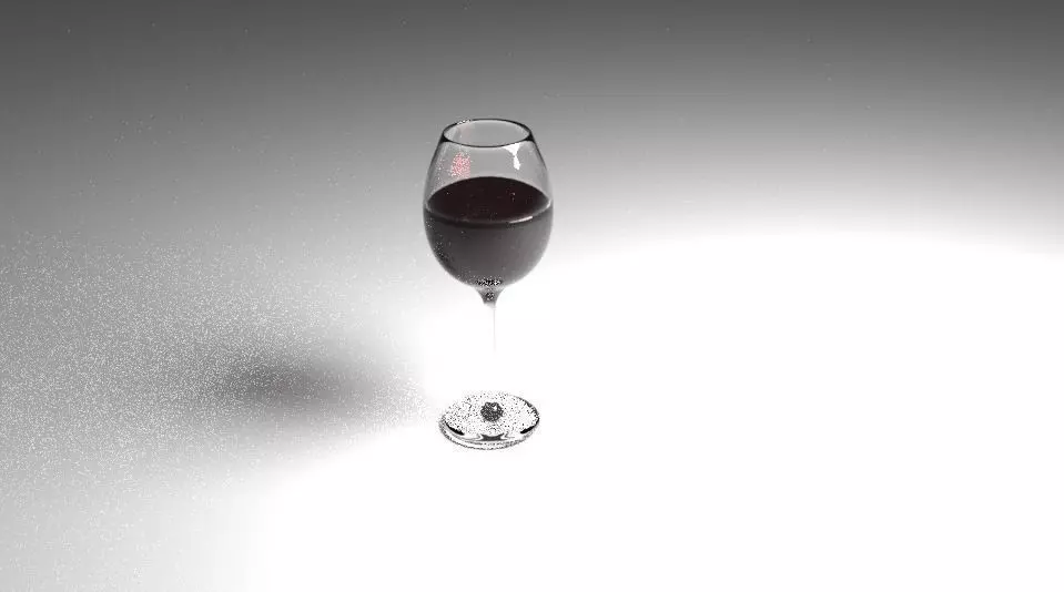 Wineglass  Low-poly 3D model_0