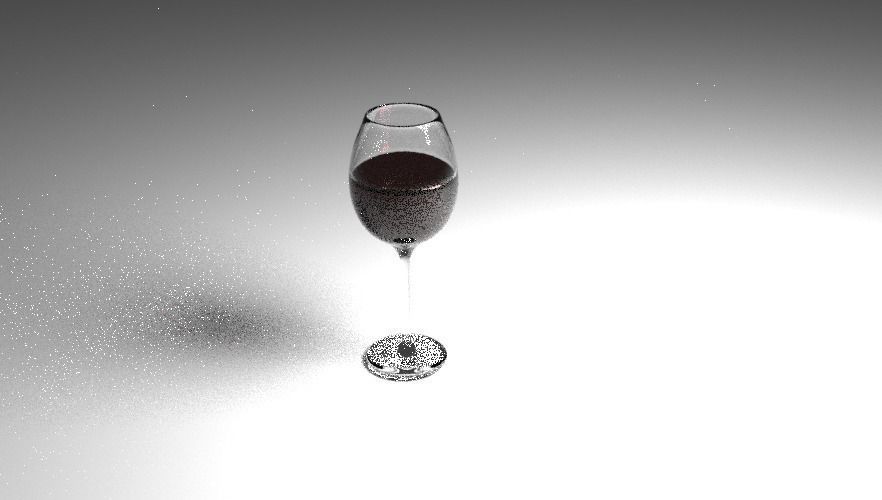 Wineglass  Low-poly 3D model_1