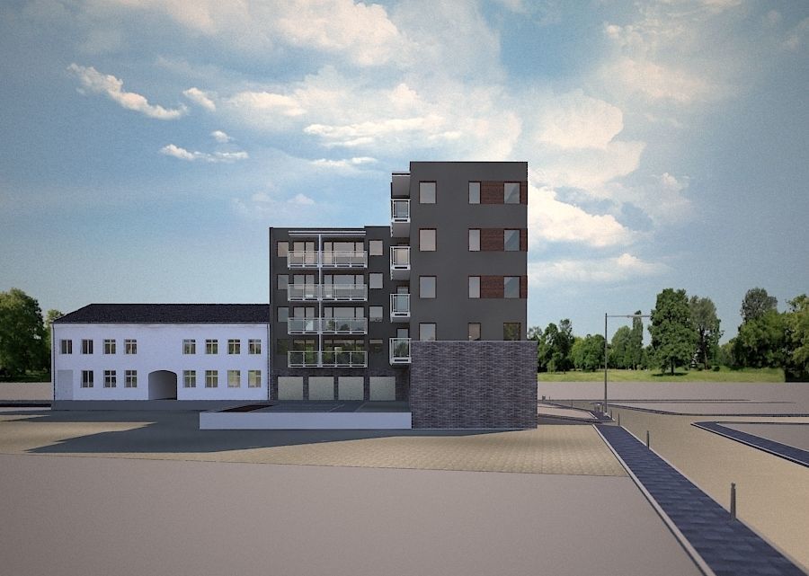 CORNER MULTI-FAMILY BUILDING  3D model_6