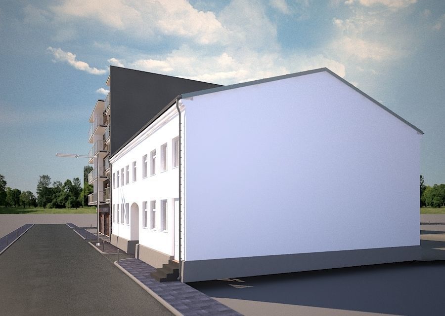 CORNER MULTI-FAMILY BUILDING  3D model_17