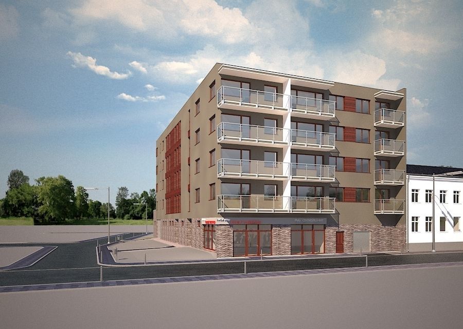 CORNER MULTI-FAMILY BUILDING  3D model_16