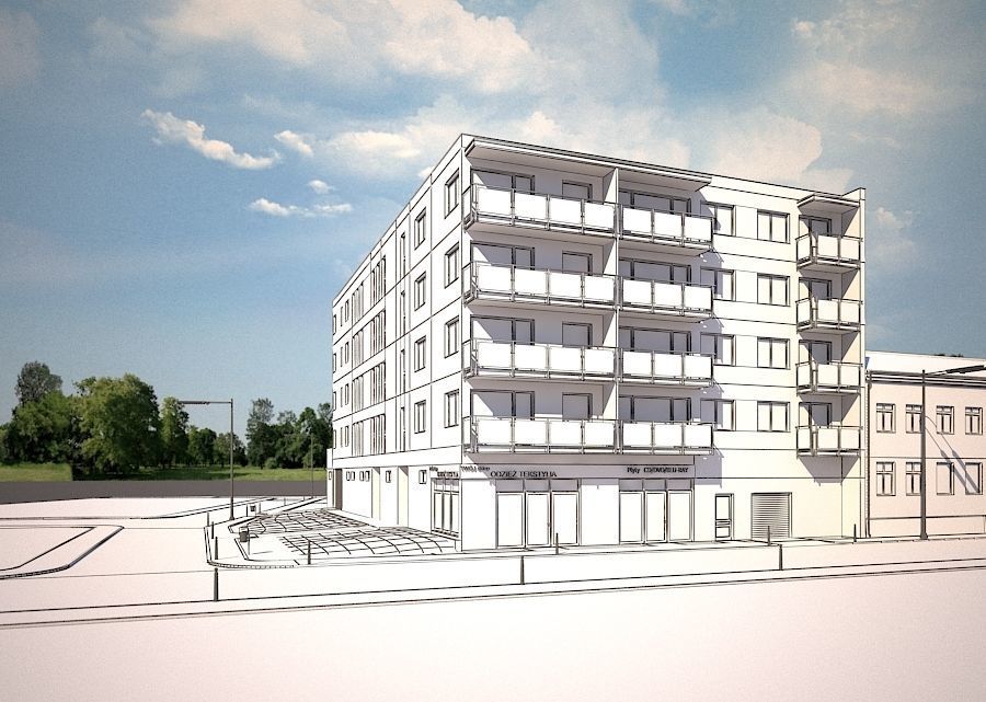 CORNER MULTI-FAMILY BUILDING  3D model_10