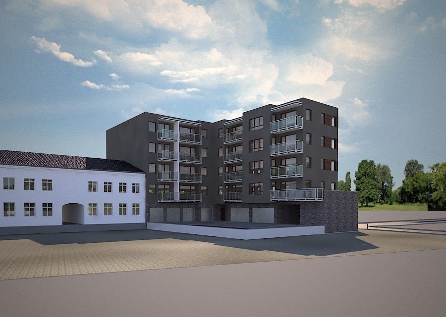 CORNER MULTI-FAMILY BUILDING  3D model_8
