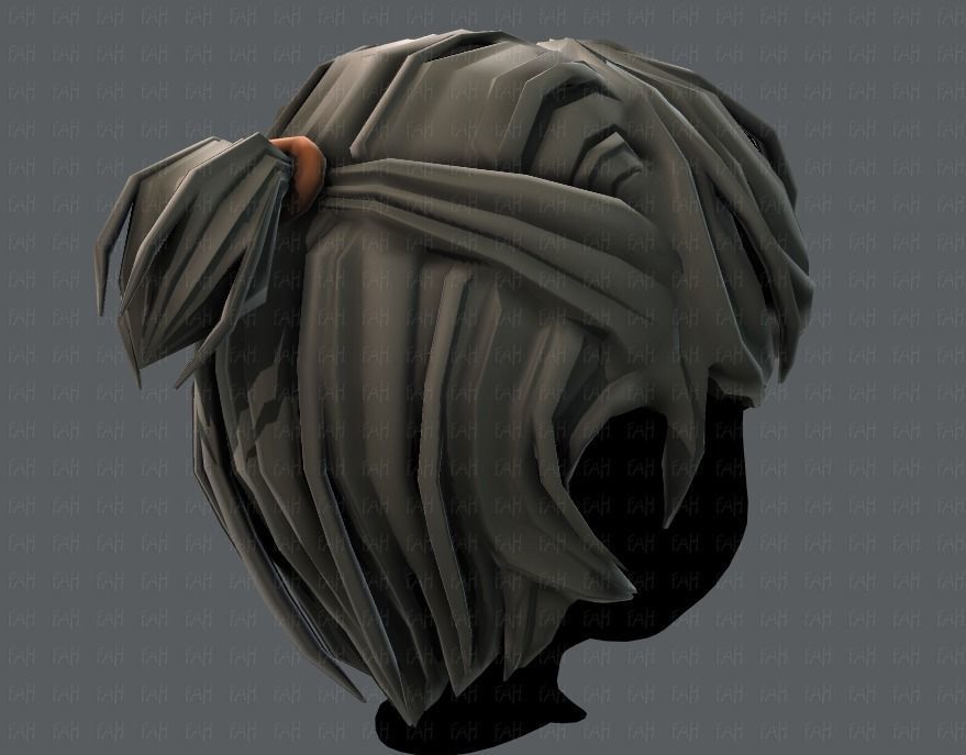 3D Hair style for boy V38 Low-poly 3D model_20