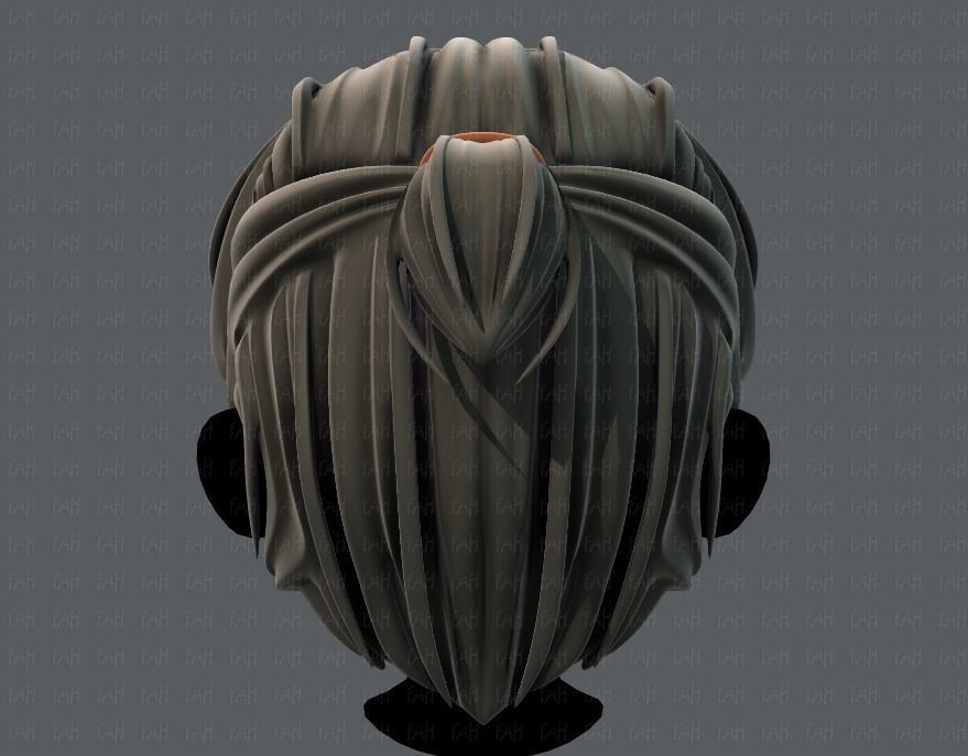 3D Hair style for boy V38 Low-poly 3D model_5