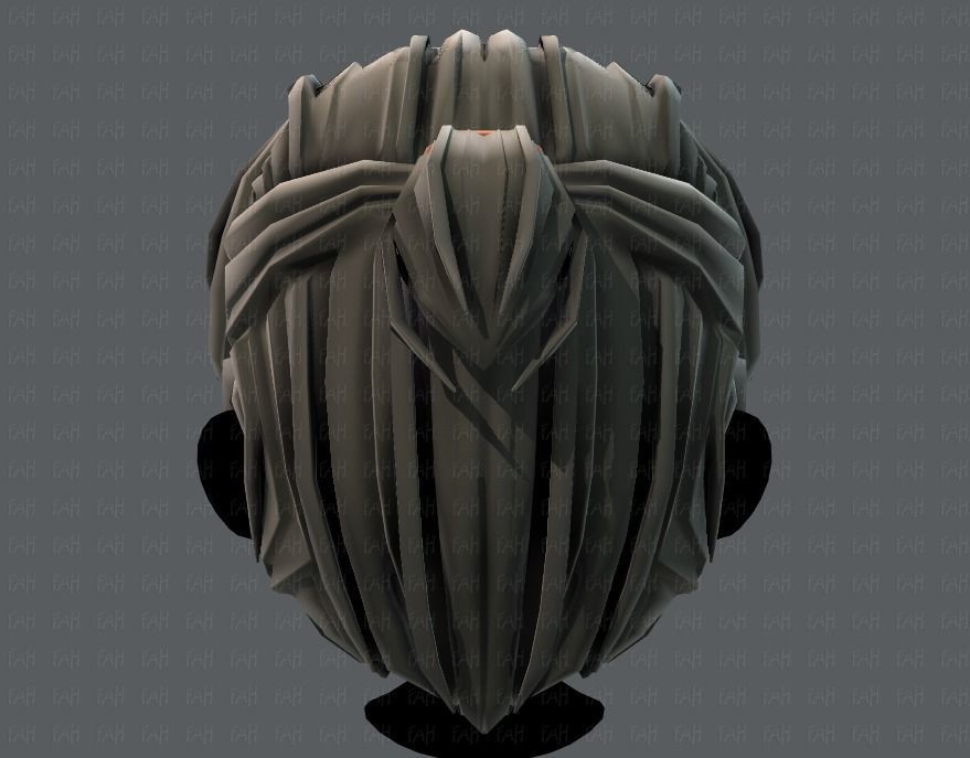 3D Hair style for boy V38 Low-poly 3D model_21