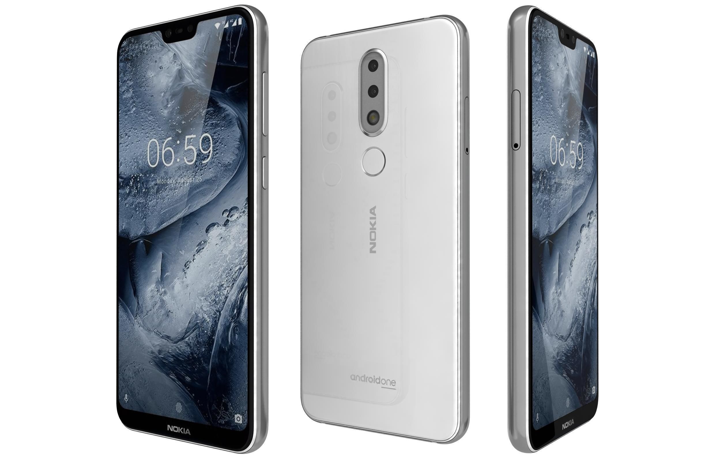 Nokia 6 1 Plus All Colors 3D model_1