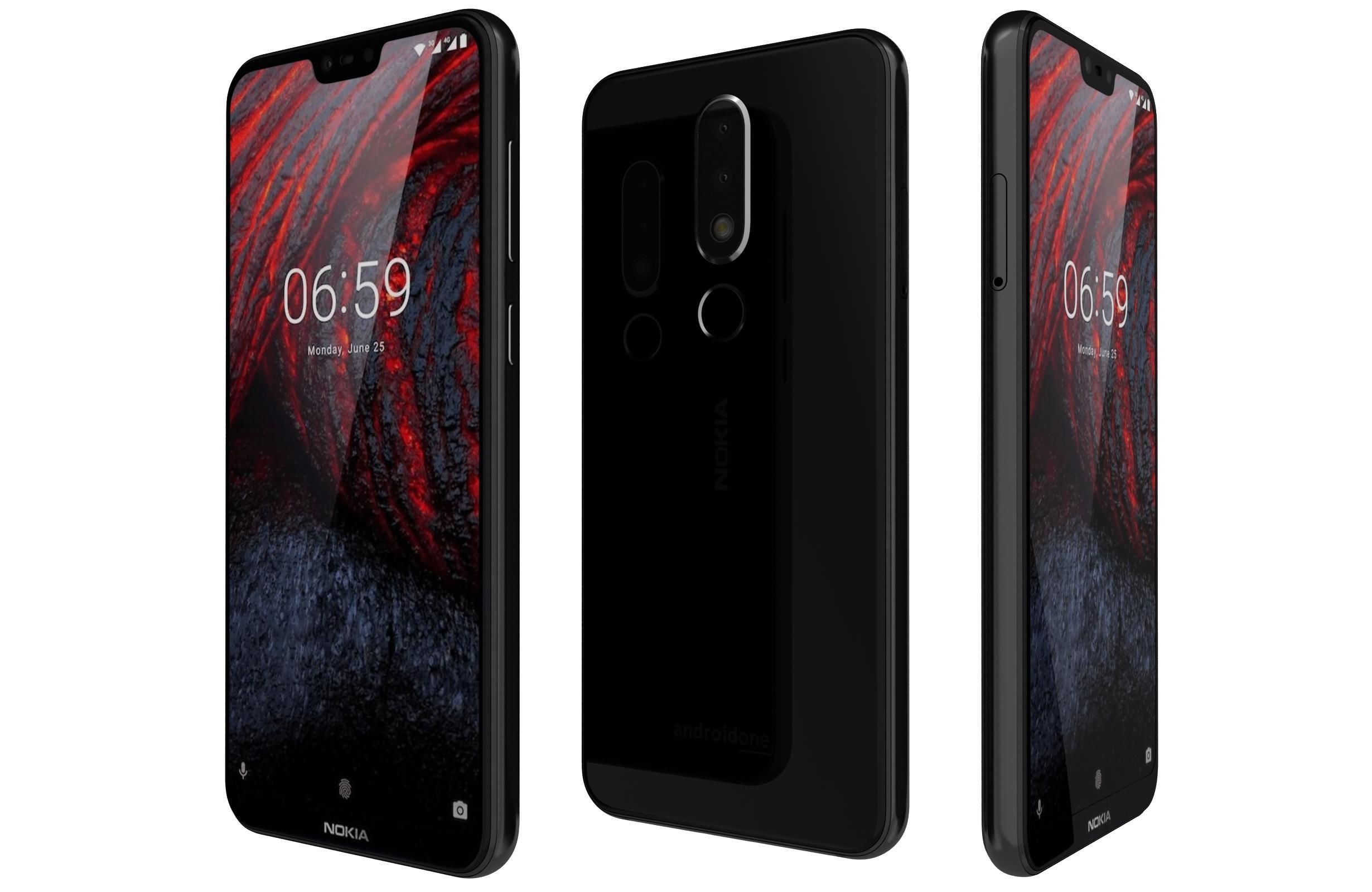 Nokia 6 1 Plus All Colors 3D model_2
