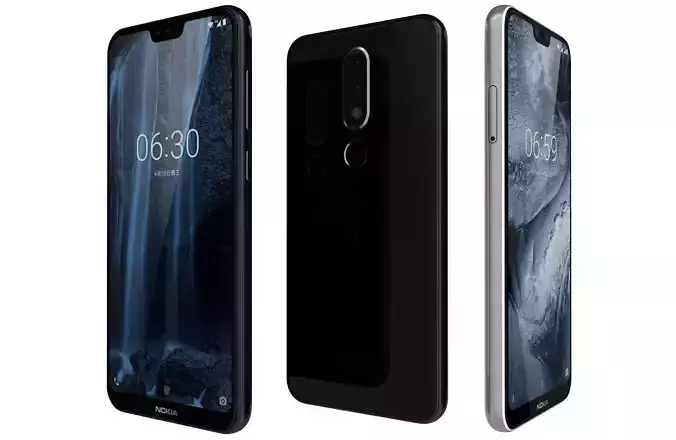 Nokia 6 1 Plus All Colors 3D model