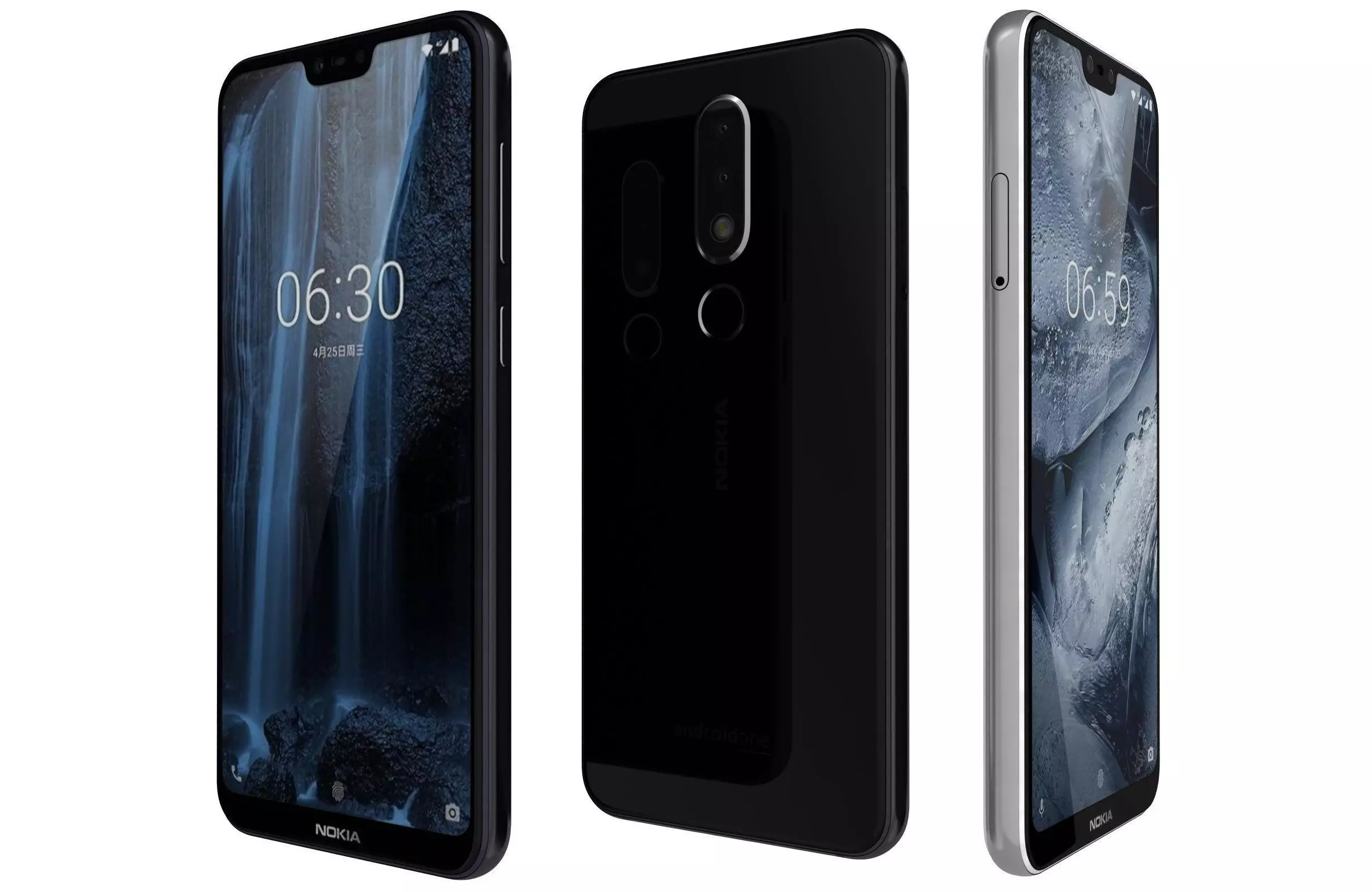 Nokia 6 1 Plus All Colors 3D model_0