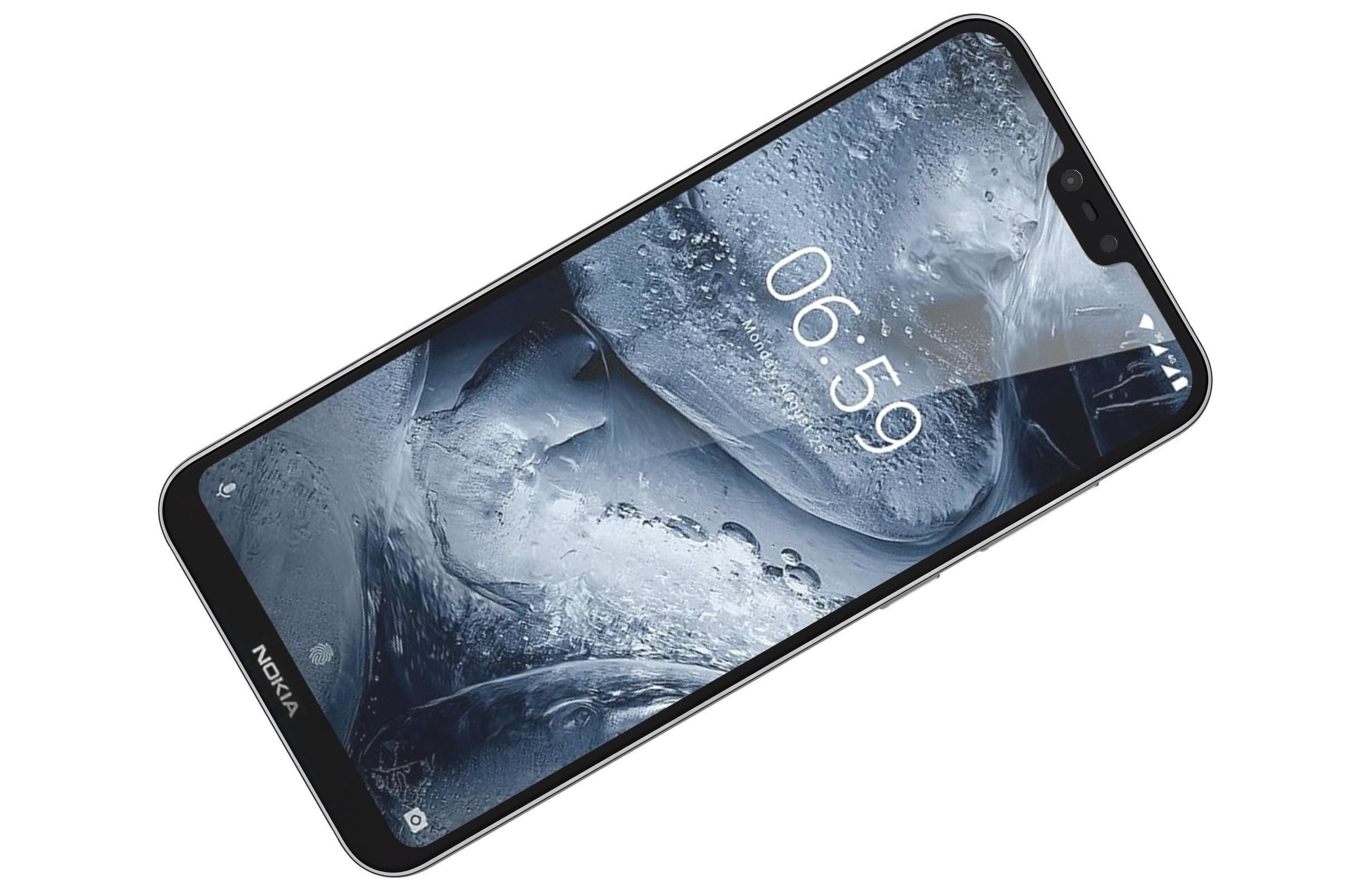 Nokia 6 1 Plus White 3D model_4