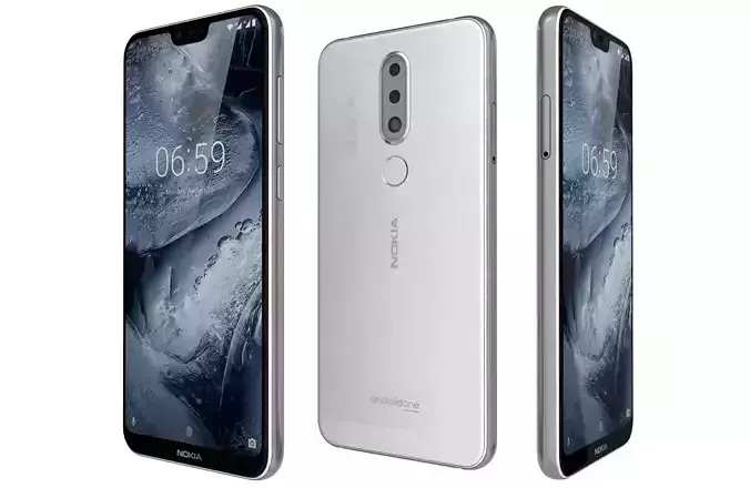 Nokia 6 1 Plus White 3D model