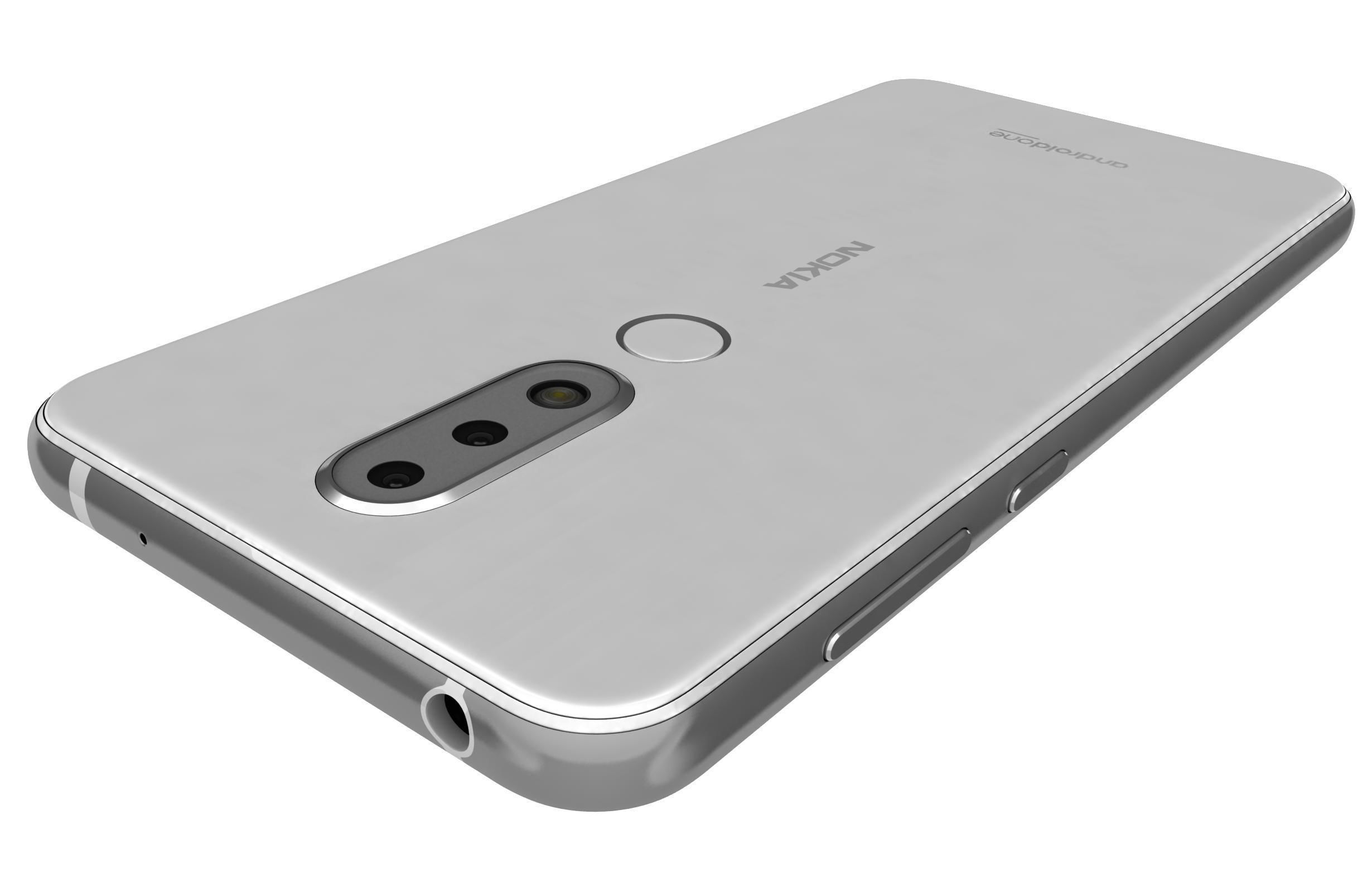 Nokia 6 1 Plus White 3D model_9