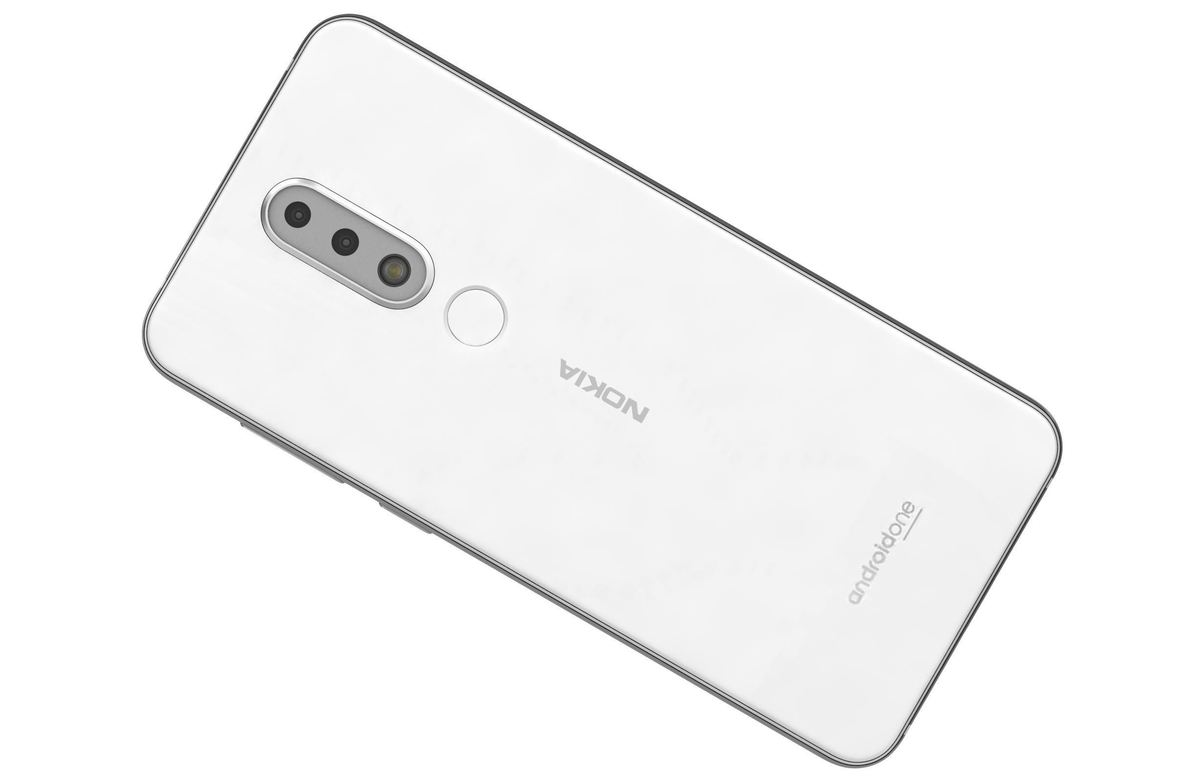 Nokia 6 1 Plus White 3D model_5