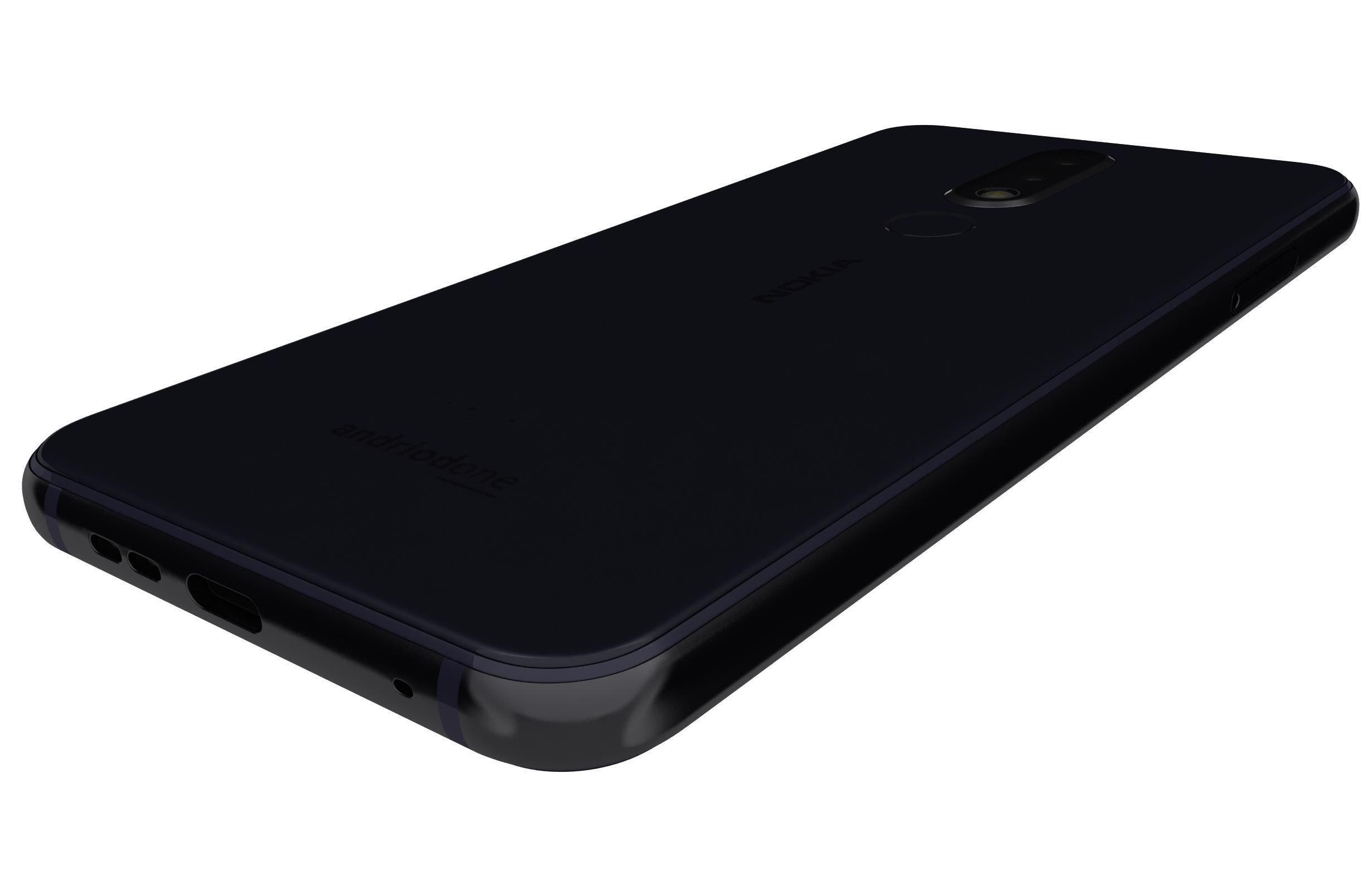 Nokia 6 1 Plus Blue 3D model_8