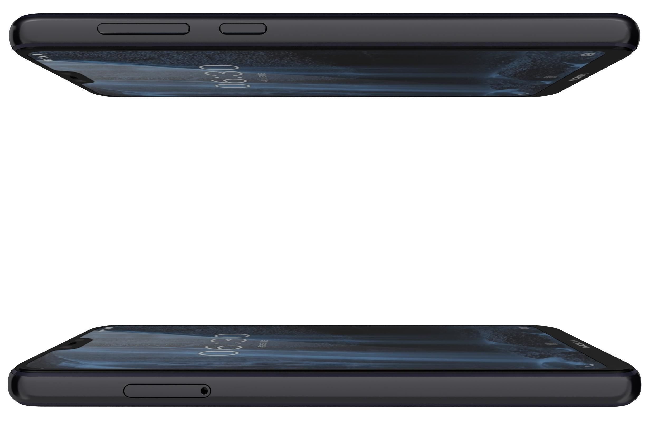 Nokia 6 1 Plus Blue 3D model_3