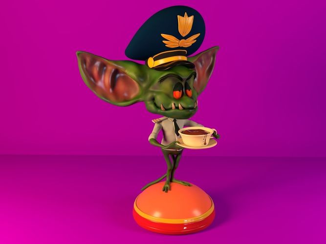 Gremlin pilot 3D print model_1
