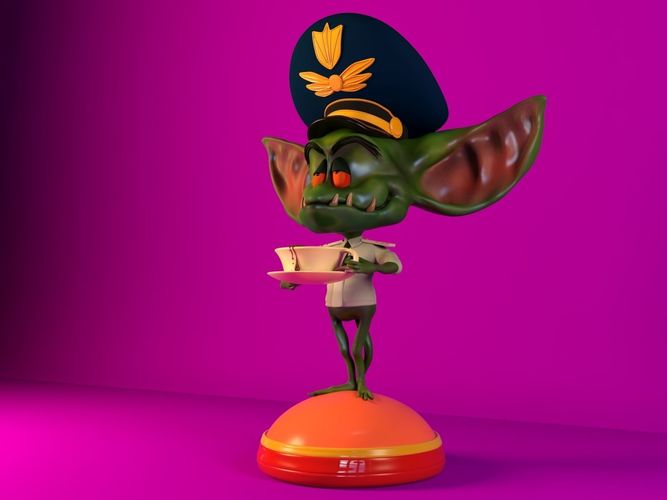 Gremlin pilot 3D print model_3